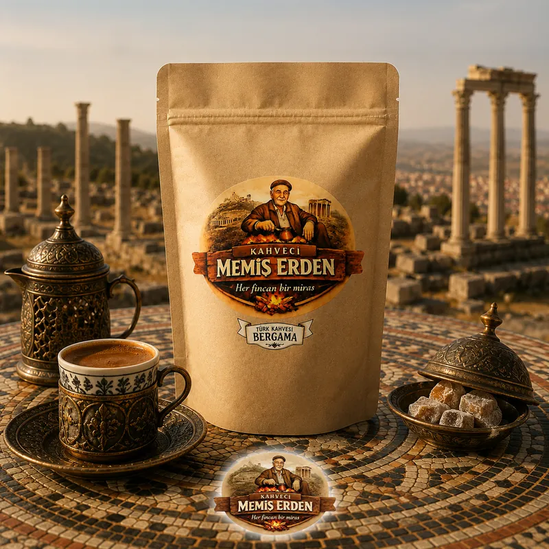 Türk Kahvesi Bergama Memiş Erden Özel Harmanı - Taze ve Geleneksel Kahveci Memiş Erden Lezzeti